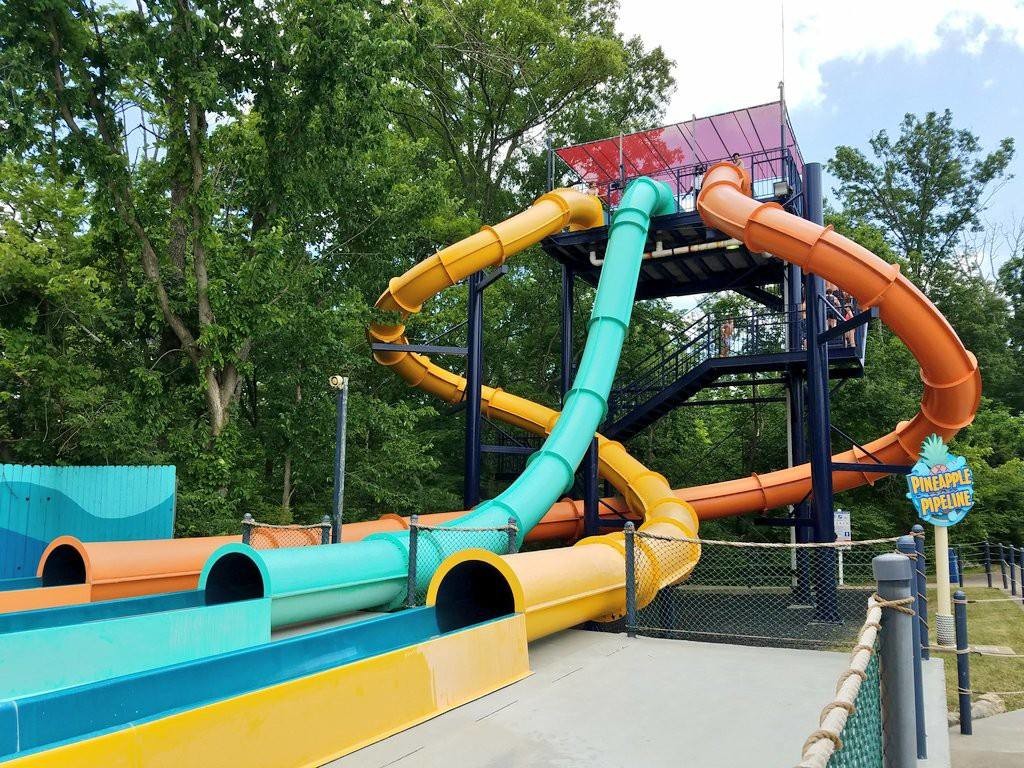 Theme Park Fiberglass Water Slide Customized Closed Tube Spiral FRP For Adult