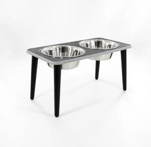 Wholesale Collapsible Double Dog Bowl Elevated Adjustable Raised Stainless Steel from china suppliers