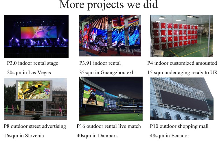 Rental p3.9 full color led screen indoor price video wall led display p3.91 for the stage