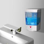 ABS Plastic 600 ML Wall Mounted Hand Sanitizer Dispenser