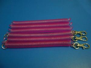 Wholesale Custom Solid Purple Stretchable 12cm Length Spiral Key Chain Holders from china suppliers