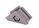 Die Casting Aluminum Tube Joints 28mm Dia Sandblasting Treatment