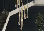 Modern Restoration Hardware New Design Hotel Lobby Restaurant Rain Chandeliers
