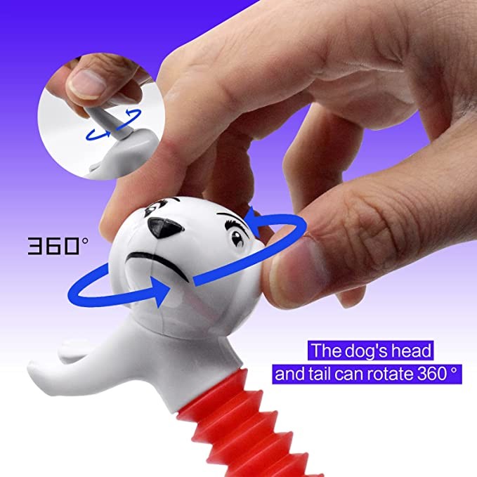 Decompression ABS Material Dog Fidget Toys For Kids Soft Ring