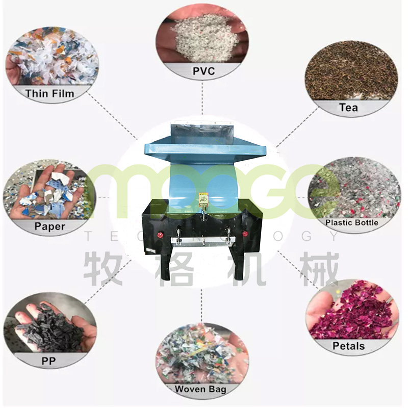 PP HDPE Waste Bottle Grinding Machine PE Crushing Economic
