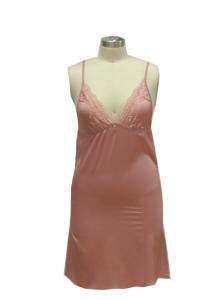 Wholesale Summer Fitness 100 Polyester Nightgowns , Ladies Sexy Night Dress With Shoulder Straps from china suppliers