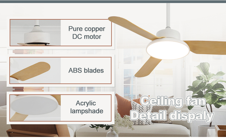 2- Hotel Choice ABS Blades Smart WiFi Control Remote Control Ceiling Fan by 1stshine