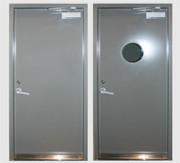 Customized Steel Material Marine Doors , Inward Outward Opening Steel Gastight