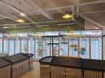 Electric heating glass door vertical supermarket display freezer for ice cream