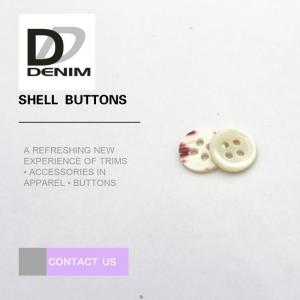 China Natural White Butterfly Shell Shirt Buttons , Mother Of Pearl Suit Buttons on sale