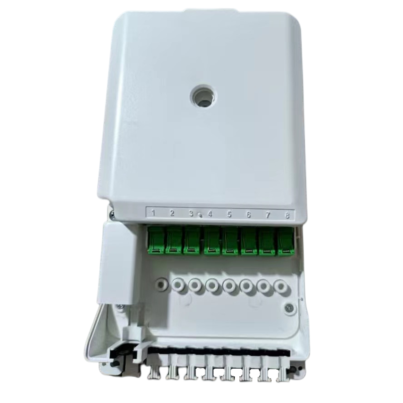 Optical Termination with 1*8 Splitter Fiber Optic Distribution Box in 235*125*50 Size