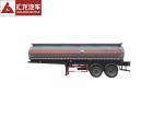 Carbon Steel Chemical Tank Trailer High Volumetric Efficiency for Nitric Acid