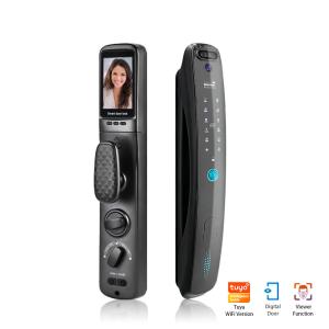 Wholesale Face Fingerprint and Password IC Card Smart Wireless Door Lock with TUYA/TT Lock APP Viewer Vision Digital with Camera from china suppliers