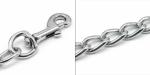 4/6 FT Dog Chain Leash Soft Padded Leather Handle