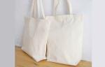 Customized Logo Canvas Grocery Bags Zipper Closure 44 . 5 * 35 . 5 * 15CM
