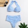 Buy cheap Tiered Layer Tie a Knot Front Top With Low waist Bikini swimsuit high cut from wholesalers