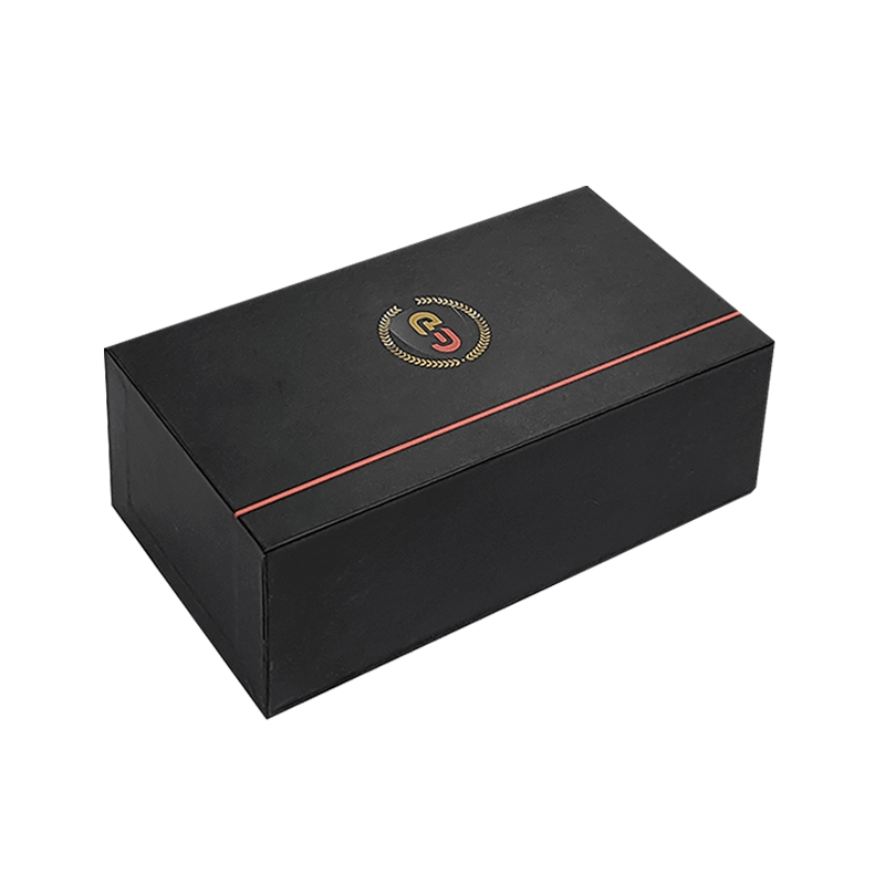 Gold Foil Printing Rectangle Magnetic Gift Box Packaging with Foam Insert and Envelope