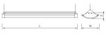 High Luxury Office LED Linear Pendant Light SMD 2835 Chip 3 Years Warranty
