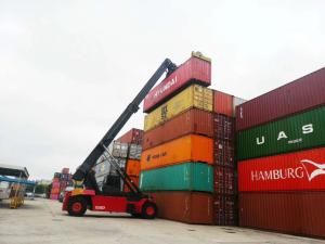Wholesale Cummins Engine 45 Ton Container Reach Stacker For Shipping Ports from china suppliers