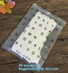 Pouch Slider plastic Zipper Folder PVC Clear cosmetic bag pencil pen packaging