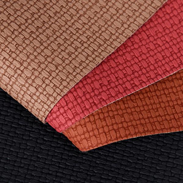 1.2mm Stylish Woven Pattern PVC Leather Handbag Placemat Wallpaper Decoration