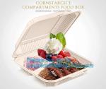 corn starch clamshell box,Corn Starch Food Container, Disposable Lunch Box