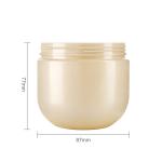 300ML RPET Wide Mouth PET Jar Cosmetic Jars With Screw Caps For Cream