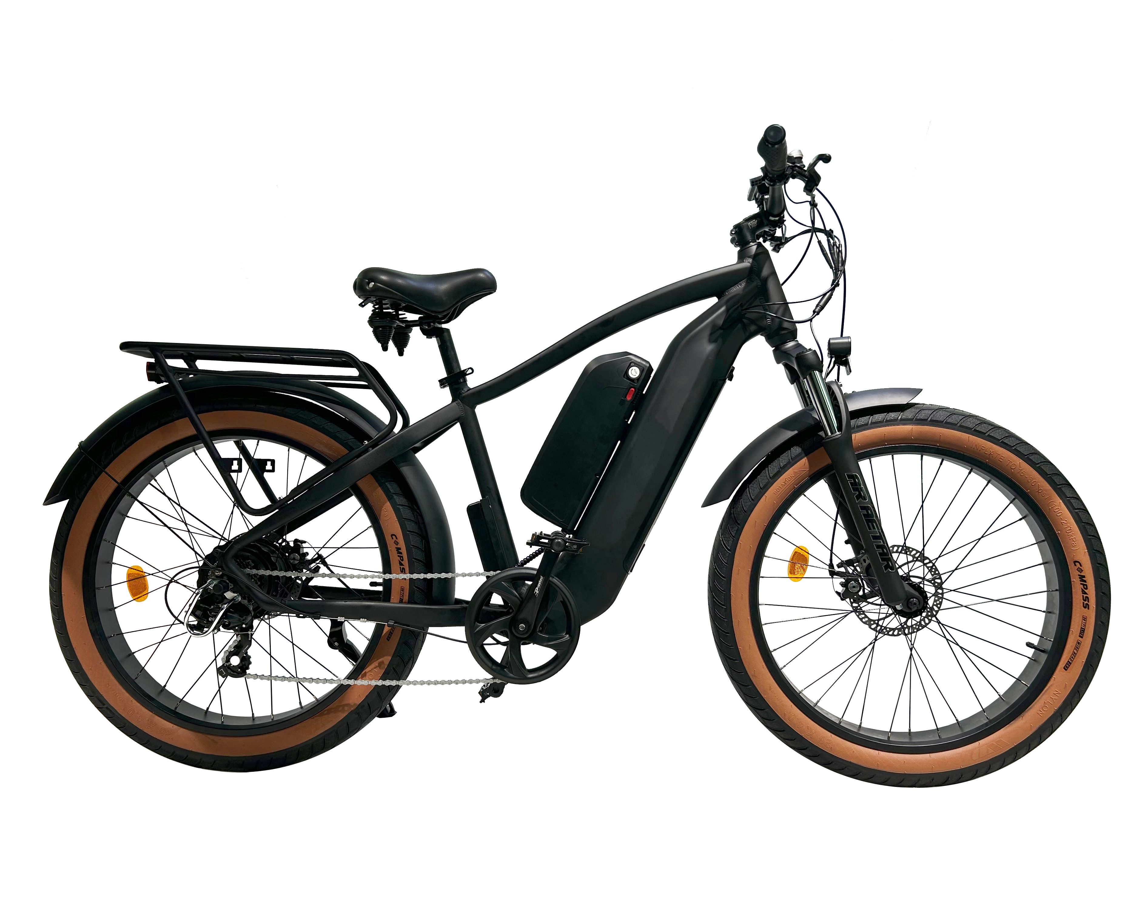 1000W 1500W Electric Bike 7 Speed Electric Bike 26"*4.0 Fat Tire Ebike Electric Mountain Bike Dual 48V 17.5Ah Ebike For Adults