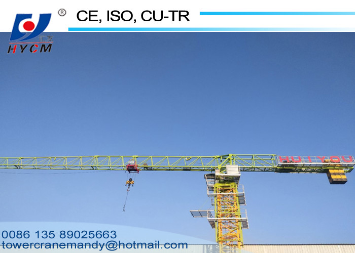 40m Freestanding Height Topless Tower Cranes QTP80(5515) Model Tower Crane 6tons Block Mast Section Self Climbing Crane