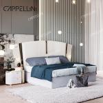 Modern Villa White Wooden King Size Bed Bedroom Sets Home Double Queen Luxury
