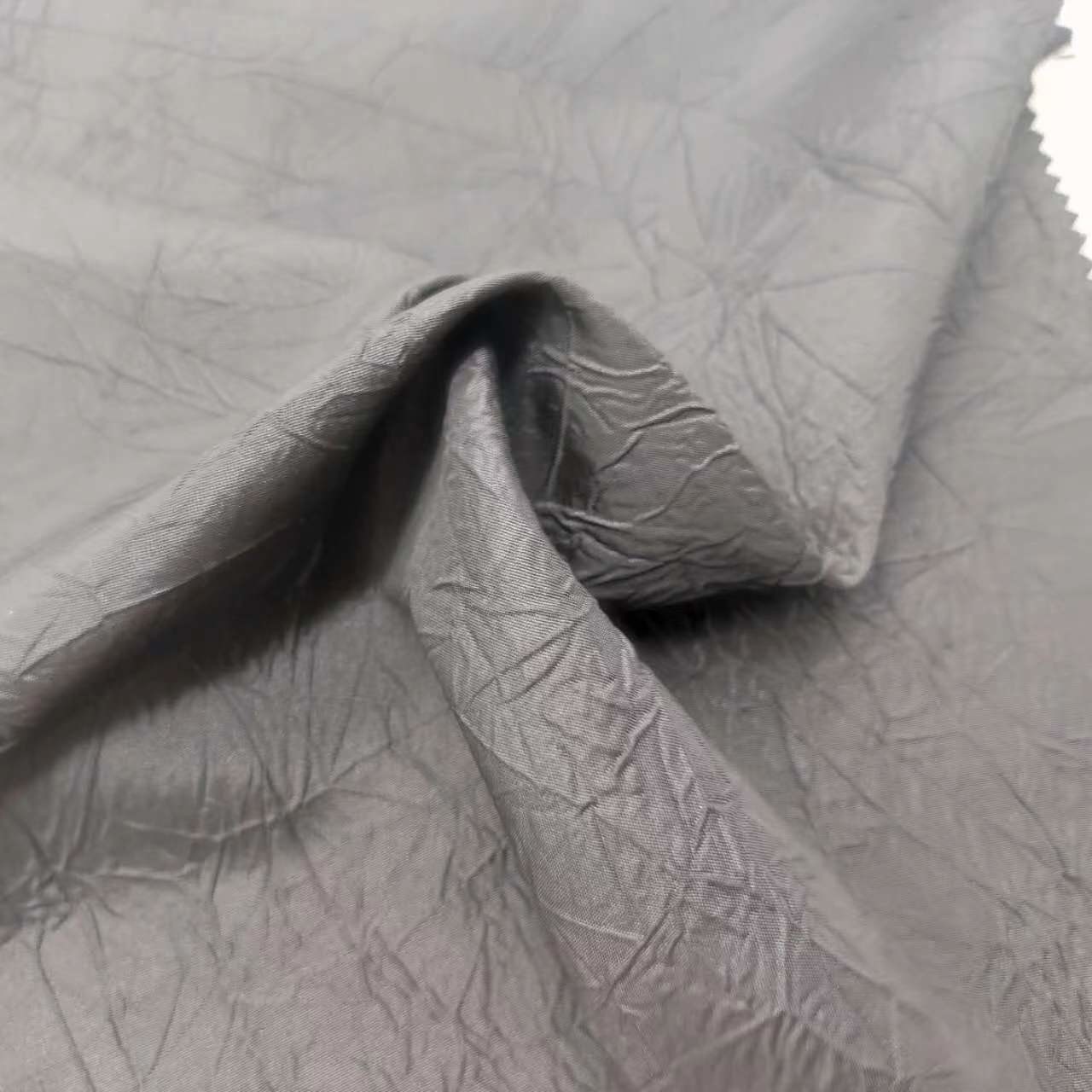 Pd Water Resistant Crinkle Jacket Fabric 47% Nylon 53% Polyester 70D*75D