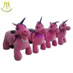 Hansel battery car kiddy rides stuffed animal unicorn for kids