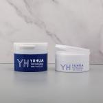 New design 50g 100g cream jar with flip top cap, color customized, logo accept.