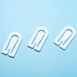 33mm Transparent U Shaped Plastic Clips For Garment Fastener
