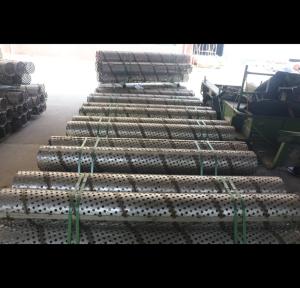Wholesale OEM Perforated Muffler Tubing , High Strength Structure Perforated Metal Cylinder from china suppliers