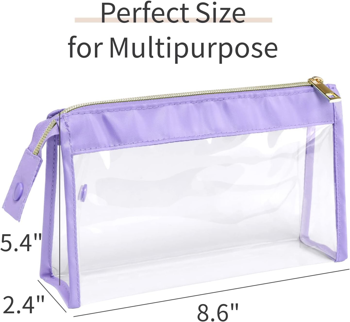 Clear Waterproof TSA Approved Toiletry Bag for Travel, Durable Clear Travel Bags for Toiletries