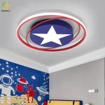 Creative Cartoon Spider-Man Eye Protection Led Ceiling Light For Bedroom Room