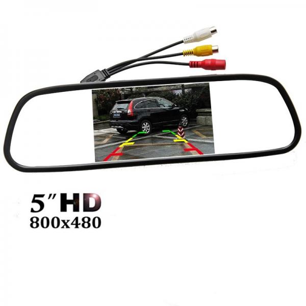 Quality Easy Installation Car Rear View Mirror Monitor 5" TFT - LCD Display Screen for sale