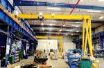 Industrial Semi Gantry Crane Single Girder Rail Mounted For Workshop Plant