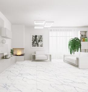 Wholesale Modern Design Style Porcelain Tiles Bianco Carrara White for Living Room Decoration from china suppliers