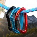 Finish OEM 22-24 KN Carabiner Hook 7075 Aluminum Carabiner Climbing Safety Snap