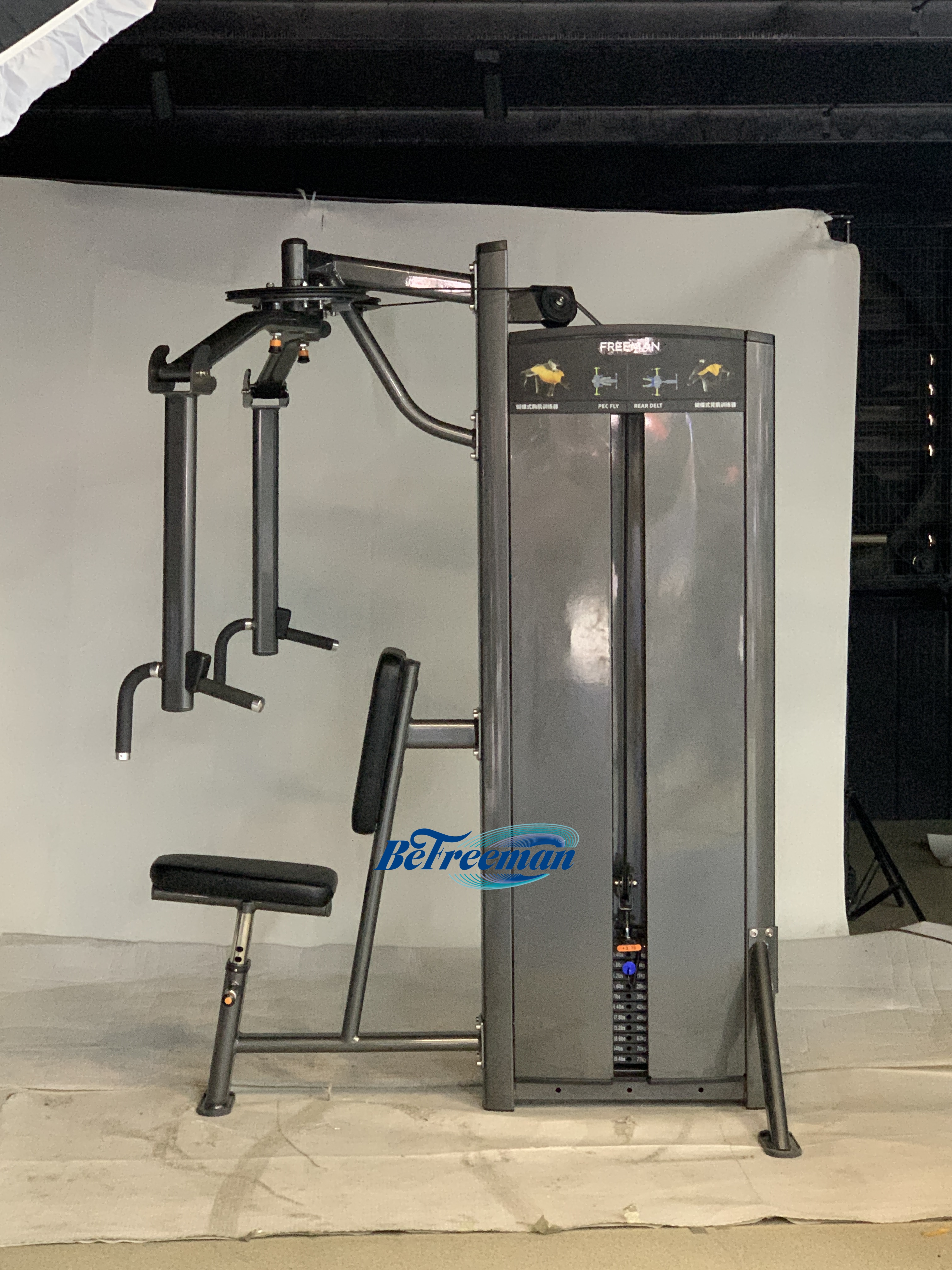 Professional Pin Loaded Pec and Rear Delt Fly Machine for Gym Use