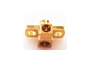 Wholesale 50 Ohm Right Angle SMP Female Connector 2 Holes Flange Mount Cable Connector from china suppliers
