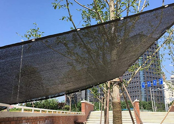 HDPE Garden Black Sun Shade Net For Greenhouse / Vegetable Nursery