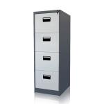 4 Drawer Dark Grey Frame Lockable Vertical Filing Cabinets