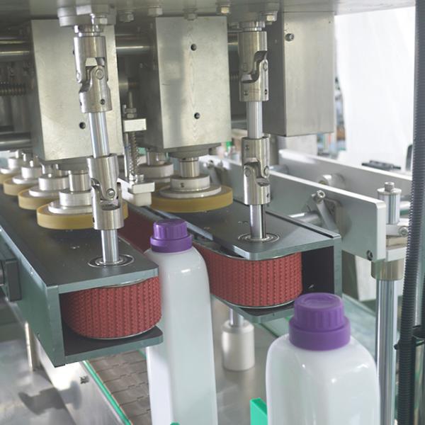 Fully Automatic Lower Cap Linear Capping Machine for Laundry Detergent Shampoo Bottles