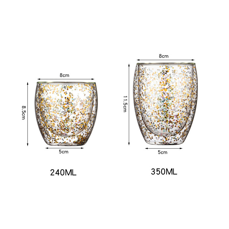 Personalized 240ml 350ml Empty Starry Sky Cup Round Shape With Customized Logo