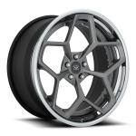 Alloy Rims 21 Gloss Black Customized Alloy Rims Audi Q7 / 22 inch 2-PC Forged