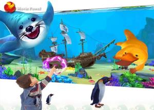 Wholesale Amusement Park Equipment Virtual Reality Simulator Kids Ar Interactive Painting Games from china suppliers