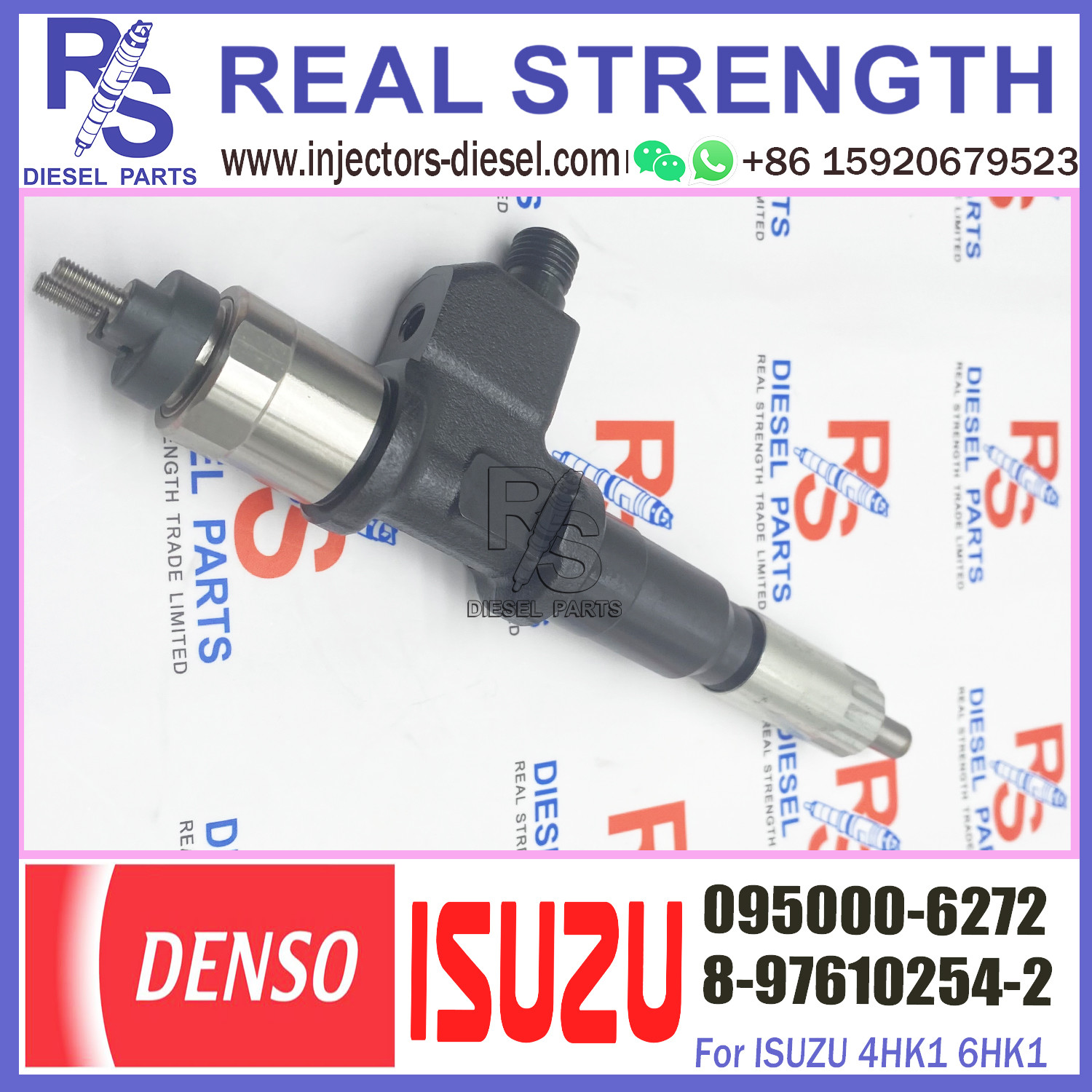 8-97610254-0 Common rail Diesel Fuel Injector 095000-6272 For IS-UZU GIGA 6UZ1 8-97610254-2